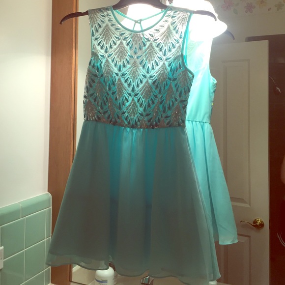 teal dress size 1 - Picture 1 of 1