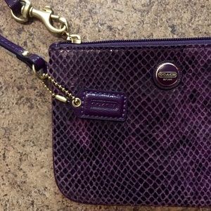 MAKE AN OFFER! Coach Snakeskin Wristlet