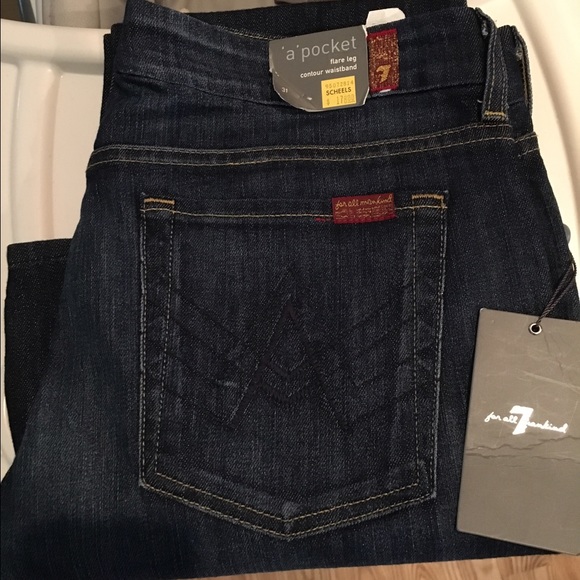 7 For All Mankind "A" Pocket Jeans 31L