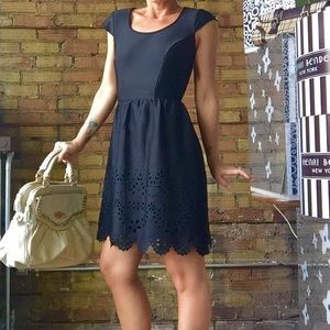BNWT cap sleeve cut out scuba dress