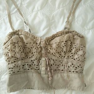 American Eagle,  corset look tank/crop