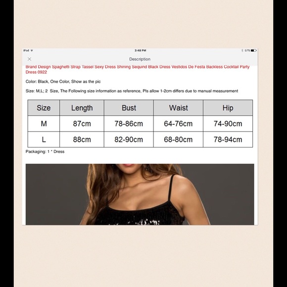 Party/Wedding Sequined Dress Sparkling - Picture 4 of 4