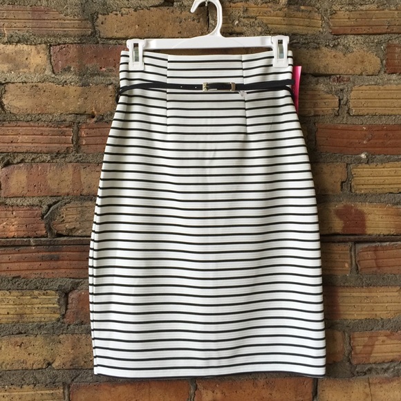 BNWT High waisted striped sexy pencil skirt - Picture 2 of 4