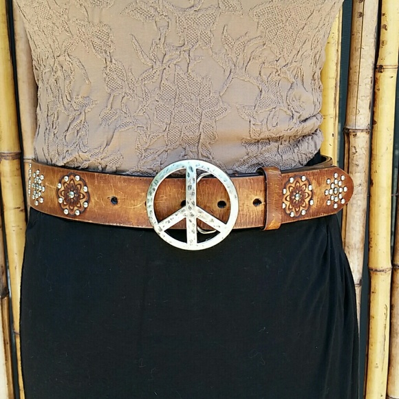 Brighton Accessories - Brighton Peace sign Belt!