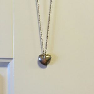 Silver heart necklace