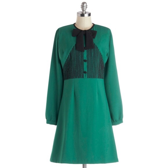 NWT Modcloth Ace of Jade 40s Style Green Dress