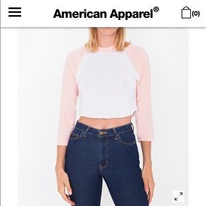 AA baseball crop top