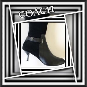 ⚫️🎍 Coach Fara Black Leather Boots
