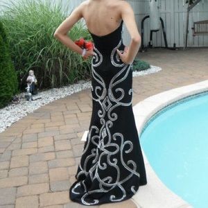 Jovani black beaded dress