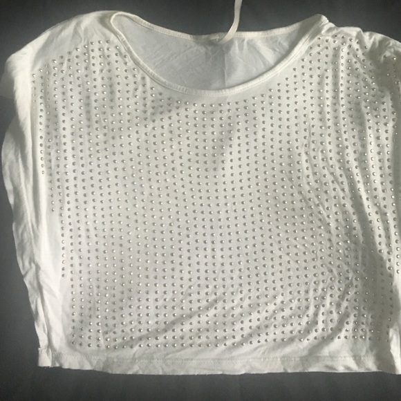 Gold studded crop top
