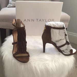 Brand New  size 5.5 Light Brown AT Suede Heels