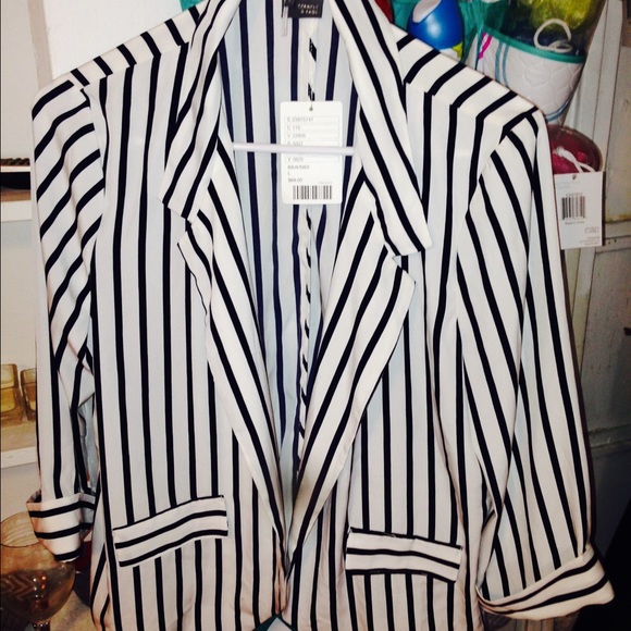 NWT blue striped blazer