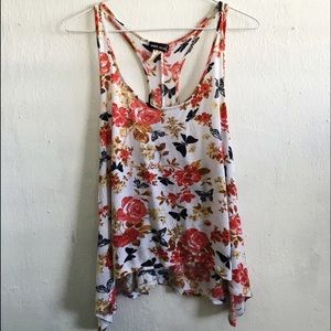 BUTTERFLY CROP TANK TOP