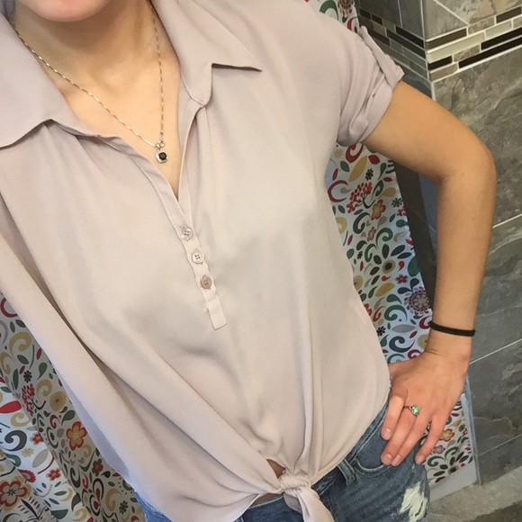 SOLD Brandy Melville chiffon blouse - Picture 2 of 4