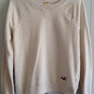 Hollister Cream Sweatshirt