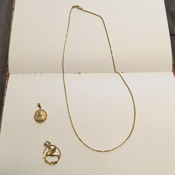 💌Reserved for lilien💌 14kt chain and pendants