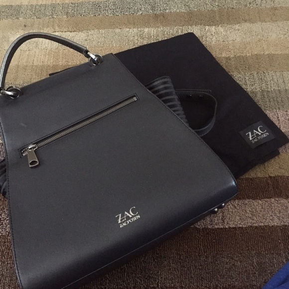 Zac Posen bag Black with chrome detail. - Picture 3 of 4