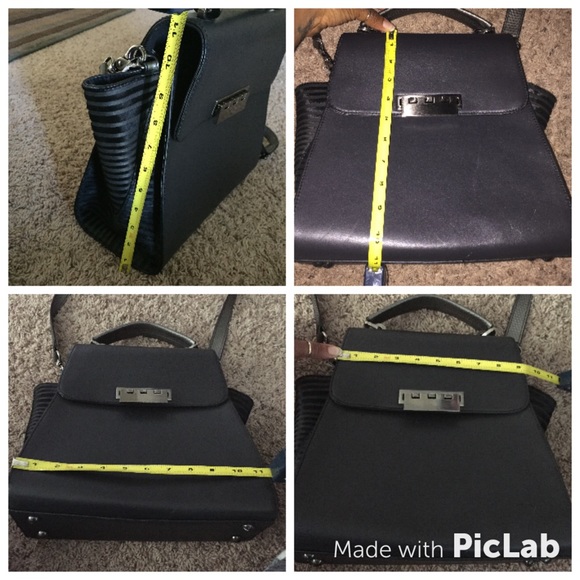 Zac Posen bag Black with chrome detail. - Picture 4 of 4