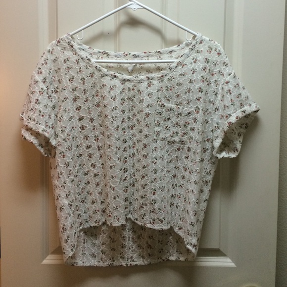 Floral printed cream colored blouse from Nordstrom