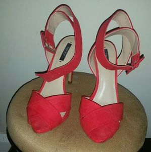 Zara peep toe sandals