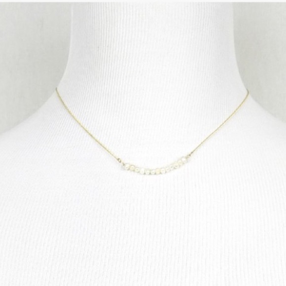 NWT Gold Pearl necklace - Picture 3 of 4