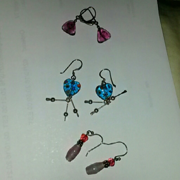 Glass bead earrings