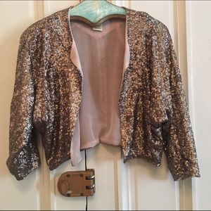 Rose Gold Sequin Shrug