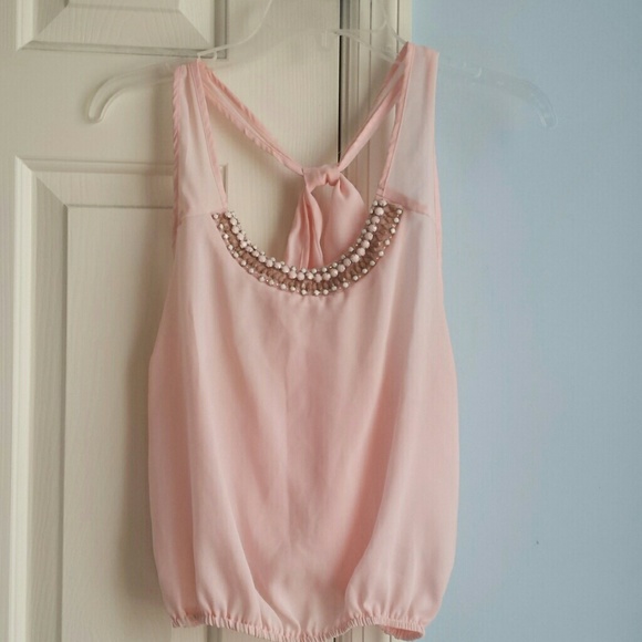 Sheer pink tank