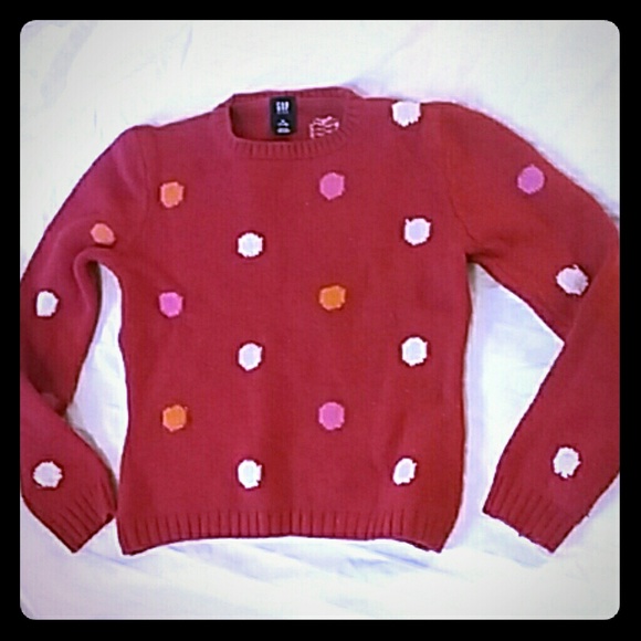 Knit polka dot sweater