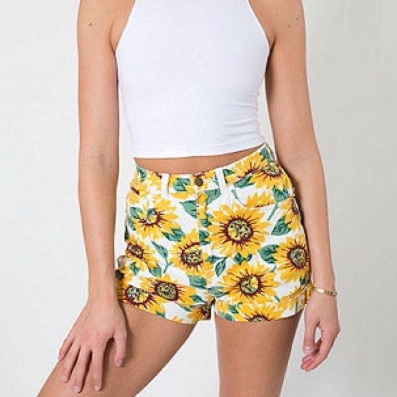 sunflower shorts american apparel