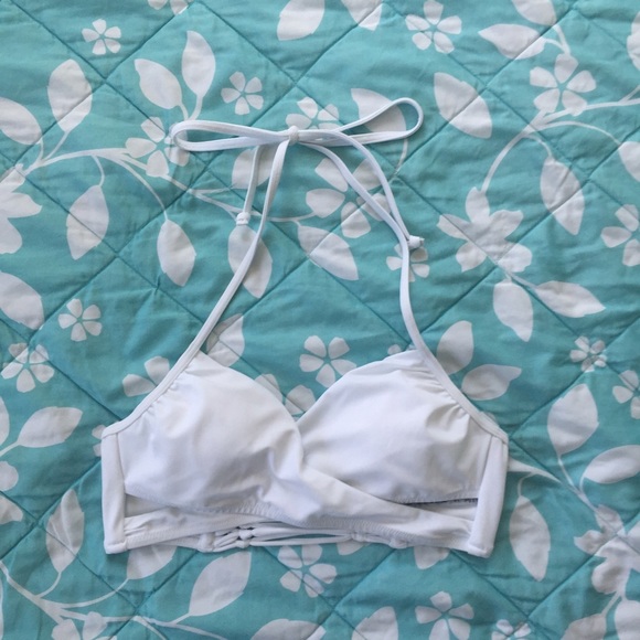 PINK Cross-Front Bikini Top