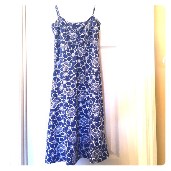 G by Guess blue & white print dress
