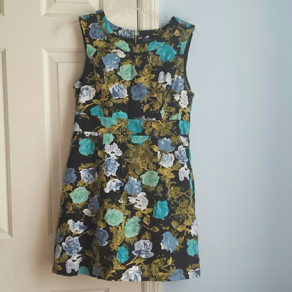 Black floral dress
