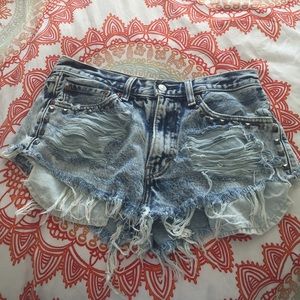 LF Furst of a Kind studded denim shorts