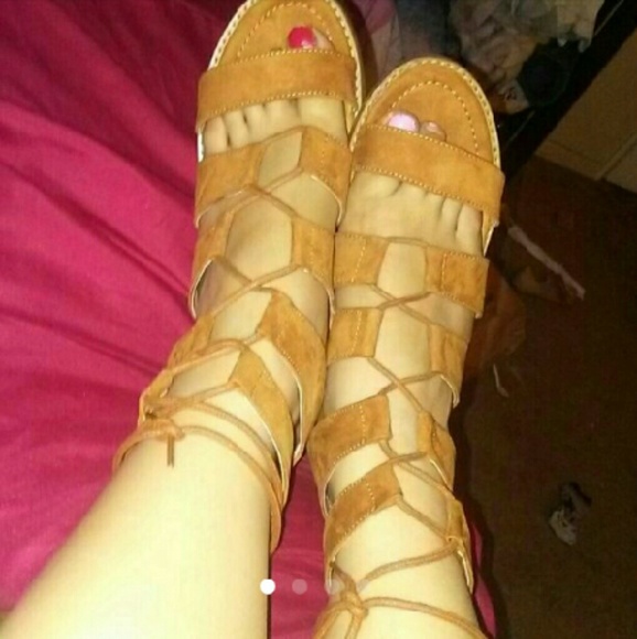 Lace up sandals