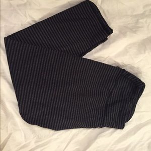 Black and grey stripe workout pants!