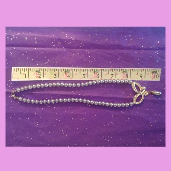 LAVENDER NECKLACE AND EARRINGS - Picture 4 of 4