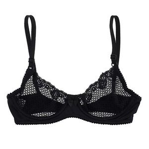 Bare Necessities Lace and Mesh Demi Bra