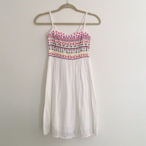 Mudd White Embroidered Dress