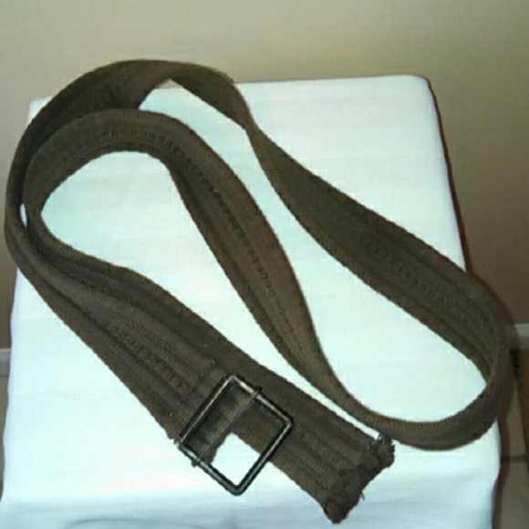 Olive Green 100% Cotton Fabric Belt