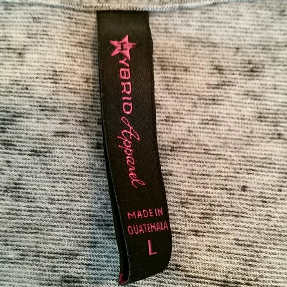 HYBRID APPAREL grey super soft shirt - Picture 3 of 4