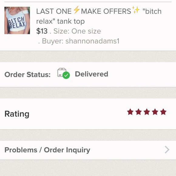 1 MORE⚡️MAKE OFFERS✨ "bitch relax" tank top - Picture 4 of 4