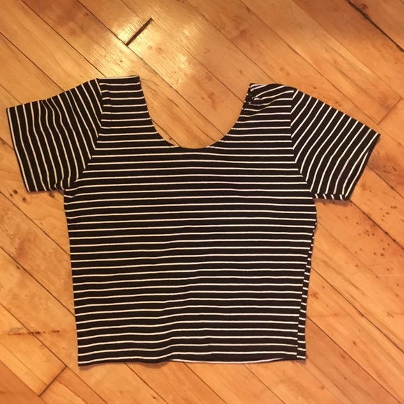 American Apparel scooped crop tee