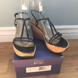 Stuart Weitzman Esteem Wedges Size 8