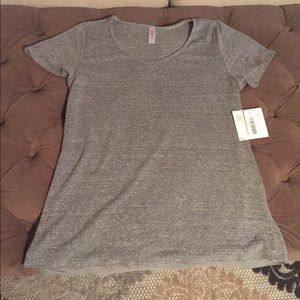 Lularoe Small grey Heathered Classic T