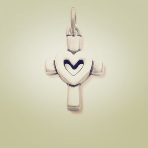 James Avery Centered In Love Cross Charm