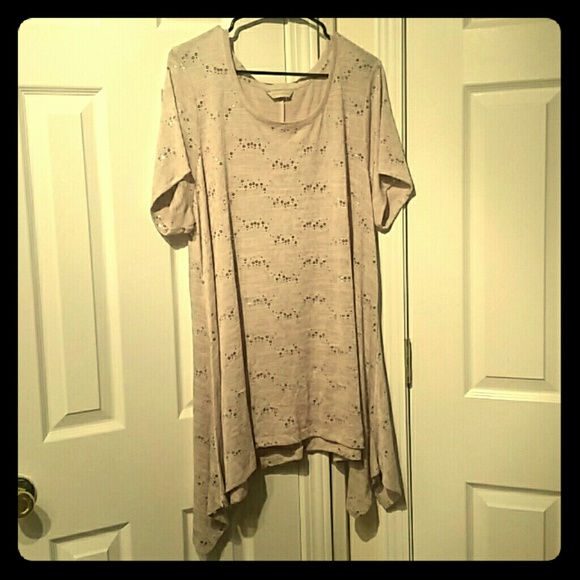 Asymmetrical sequins tunic