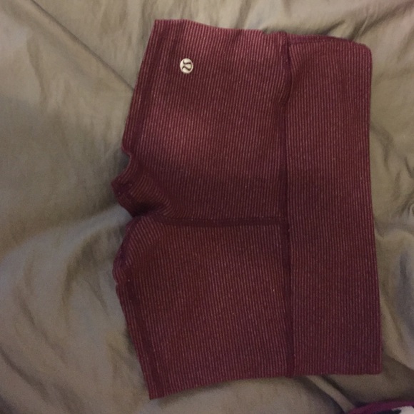 Red athletica shorts