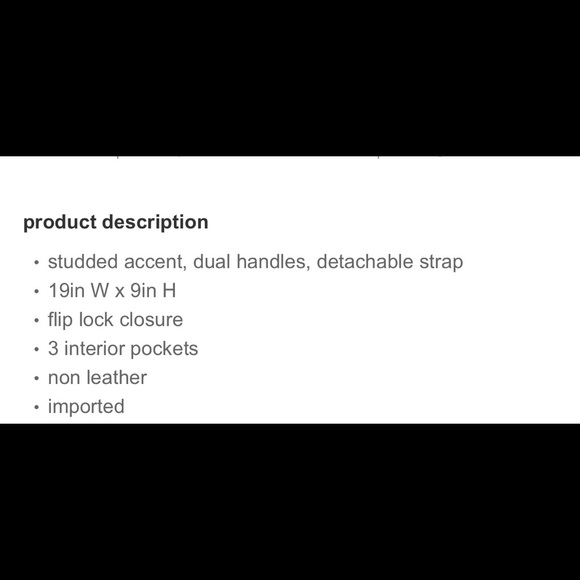 💕BCBG Paris Studded Tote💕 - Picture 3 of 4