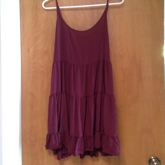 Brandy Melville Burgundy Jada Dress